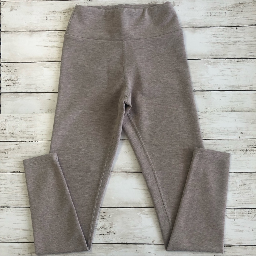EXPRESS Women’s Heathered Tan High Rise Full Length Leggings Size XS